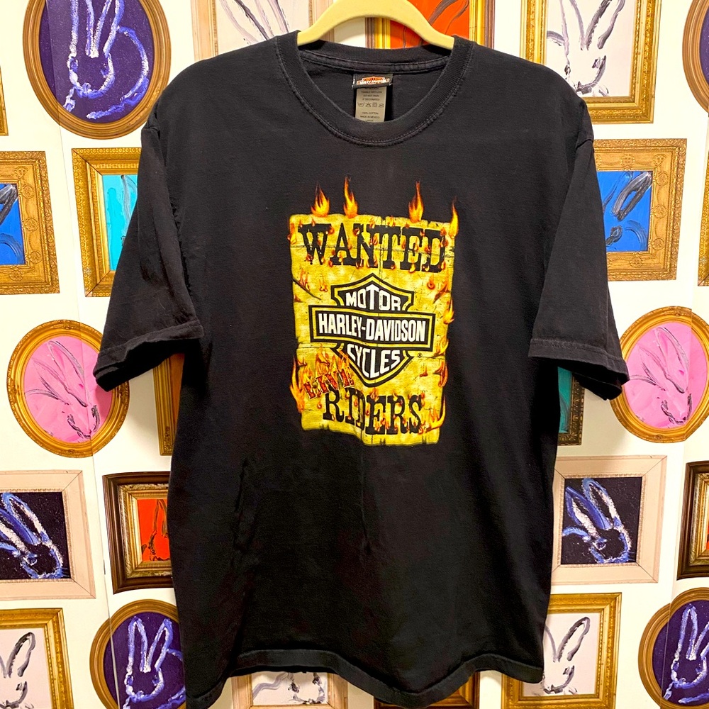 VTG 2005 Harley Davidson “Wanted Live Riders” Roeder TShirt, Size Large